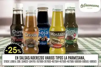 Coto La Parmesana salsas/aderezos oferta