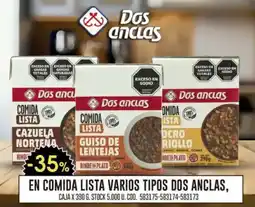 Coto Dos Anclas comida lista oferta