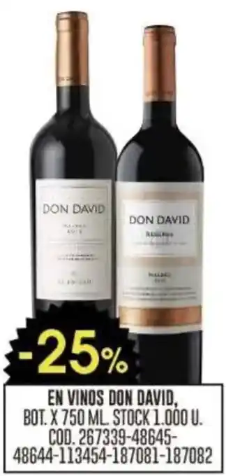 Coto Don david en vinos oferta