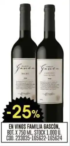 Coto En vinos familia gascón oferta