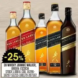 Coto Johnnie walker en whisky oferta
