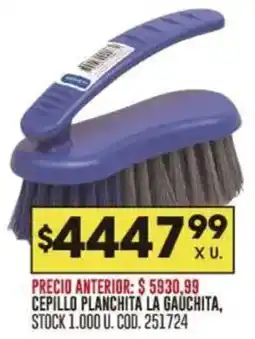 Coto La gaúchita cepillo planchita oferta