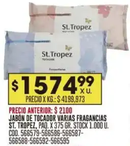Coto St. tropez jabon de tocador varias fragancias oferta