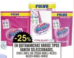 Coto Vanish en quitamanchas varios tipos seleccionados oferta