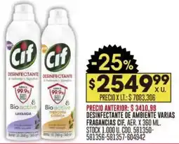 Coto Cif desinfectante de ambiente varias fragancias oferta