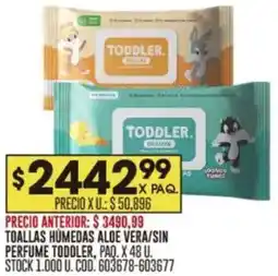 Coto Toddler toallas humedas aloe vera/sin perfume oferta