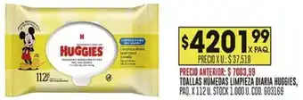 Coto Huggies toallas humedas limpieza diaria oferta