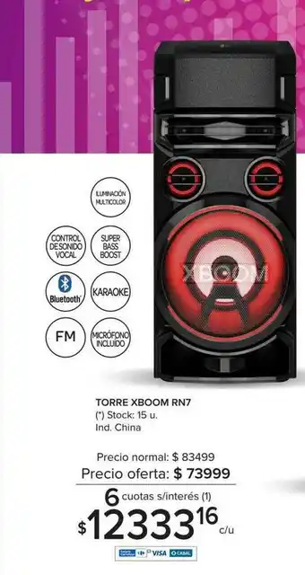 Carrefour Torre Xboom Rn7 oferta