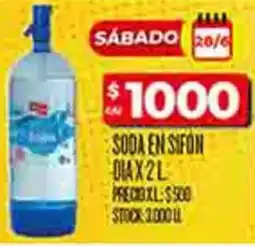Supermercados DIA Dia soda en sifon oferta