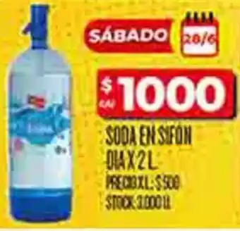 Supermercados DIA Dia soda en sifon oferta