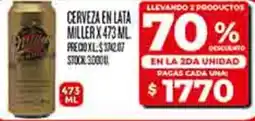 Supermercados DIA Miller cerveza en lata oferta
