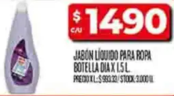 Supermercados DIA Dia jabón líquido para ropa botella oferta