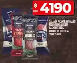 Supermercados DIA Cagnoli salamin picante/ahumado picado fino grueso oferta