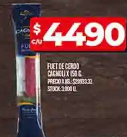 Supermercados DIA Cagnoli fuet de cerdo oferta