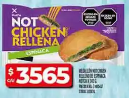 Supermercados DIA Not chicken rellena espinaca oferta
