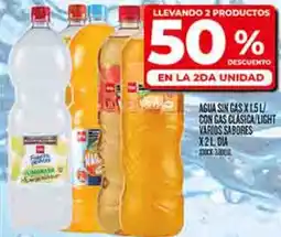 Supermercados DIA Agua sin gas/ con gas clasica/light varios sabores oferta
