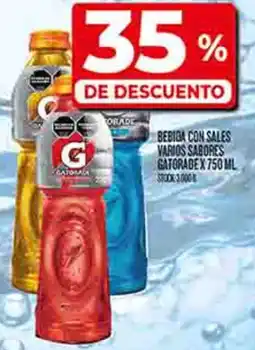 Supermercados DIA Gatorade bebida con sales varios sabores oferta