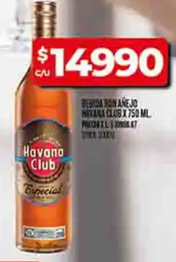 Supermercados DIA Havana club bebida ron añejo oferta