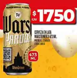 Supermercados DIA Warsteiner cerveza en lata oferta