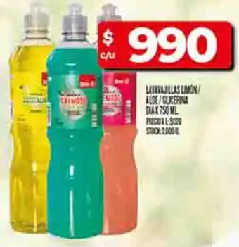 Supermercados DIA Dia lavavajillas limon/ alde/glicerina oferta