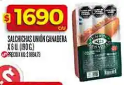 Supermercados DIA Union ganadera salchichas oferta