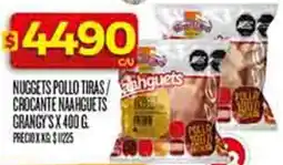 Supermercados DIA Grangy's nuggets pollo tiras/ crocante naahguets oferta