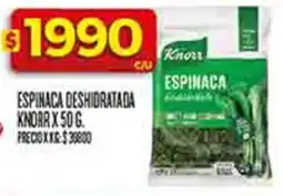 Supermercados DIA Knorr espinaca deshidratada oferta