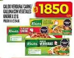 Supermercados DIA Knorr caldo verdura/carne gallina con vegetales oferta