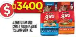 Supermercados DIA Purina gati alimento para gato carne y pollo/pescado y salmon oferta