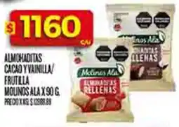 Supermercados DIA Ala almohaditas cacao y vainilla/ frutilla molinos oferta
