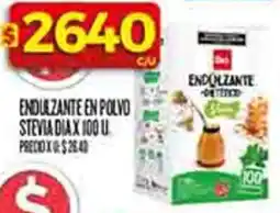 Supermercados DIA Dia endulzante en polvo stevia oferta