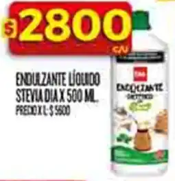 Supermercados DIA Dia endulzante líquido stevia oferta