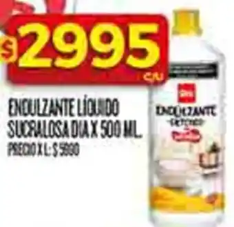 Supermercados DIA Dia endulzante líquido sucralosa oferta