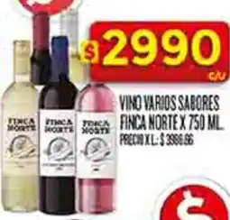Supermercados DIA Finca norte vino varios sabores oferta