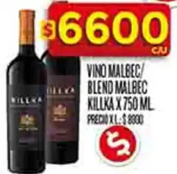 Supermercados DIA Killka vino malbec blend malbec oferta