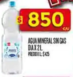 Supermercados DIA Dia agua mineral sin gas oferta