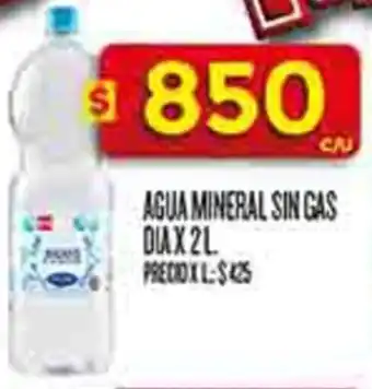 Supermercados DIA Dia agua mineral sin gas oferta