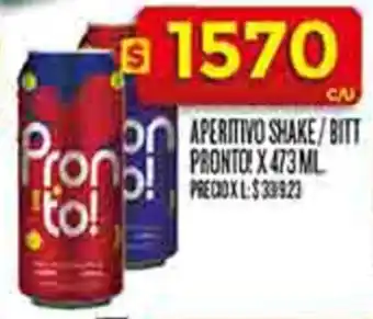 Supermercados DIA Pronto aperitivo shake/bitt oferta