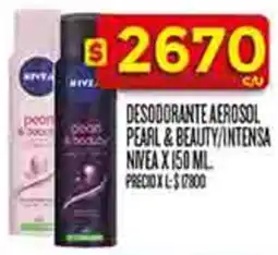 Supermercados DIA Nivea desodorante aerosol pearl & beauty/intensa oferta