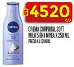 Supermercados DIA Nivea crema corporal soft milk 5 en 1 oferta