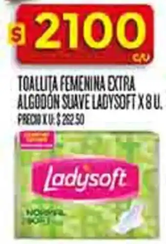 Supermercados DIA Ladysoft toallita femenina extra algodon suave oferta