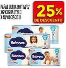 Supermercados DIA Babysec pañal ultrasoft oferta