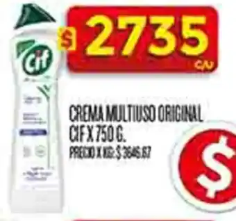 Supermercados DIA Cif crema multiuso original oferta