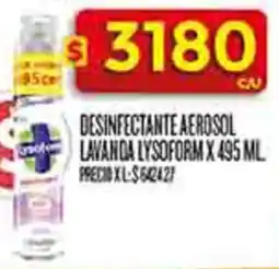 Supermercados DIA Lysoform desinfectante aerosol lavanda oferta