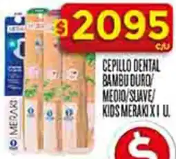 Supermercados DIA Kids meraki cepillo dental bambu duro medio/suave oferta