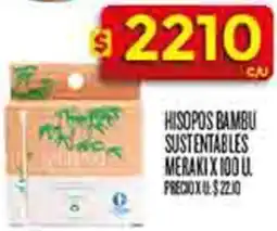 Supermercados DIA Meraki hisopos bambu sustentables oferta