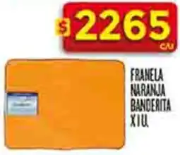 Supermercados DIA Franela naranja banderita oferta