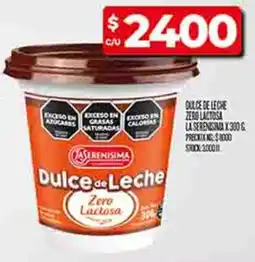 Supermercados DIA La serenisima dulce de leche zero lactosa oferta