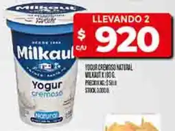 Supermercados DIA Milkaut yogur cremoso oferta