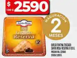 Supermercados DIA Queso fontina trozado santa rosa reserva oferta